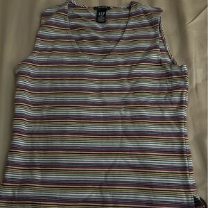 GAP Multicolor Striped Stretch Top